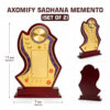 Axomify Sadhana Premium Wooden Memento Set Of 2