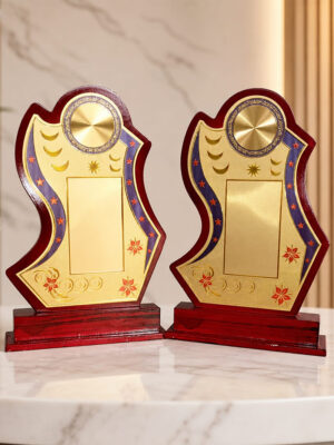 Axomify Sadhana Premium Wooden Memento Set Of 2